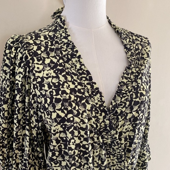 Ganni Wrap Midi Dress - Picture 2 of 14